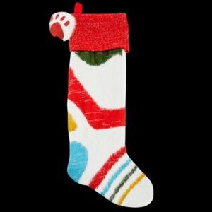NEW dog intarsia Christmas Stocking